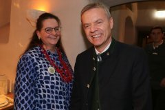 Gregor Lemke (re.), Jahresessen der Innenstadtwirte im Restaurant Palaiskeller im Hotel Bayerischer Hof in München 2020