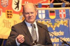 Olaf Scholz, Kundgebung Schaustellerverband im The Westin Grand Hotel in München 2020