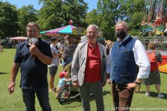 Norbert Lange (li.), Alexander Reissl (Mitte), Magdalenenfest im Hirschgarten in München 2021