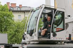 Haidhausen hat wieder einen Maibaum. Maibaumaufstellen am Wiener Platz in München 2023