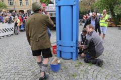 Haidhausen hat wieder einen Maibaum. Maibaumaufstellen am Wiener Platz in München 2023