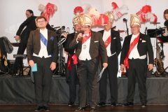 Sebastian Kriesel, Matthias Stolz, Günther Grauer, Günter Malescha, Werner Trollmann (von li. nach re.), Narrhalla Gala Tanznacht Münchner Leben im Hotel Bayerischer Hof in München 2018