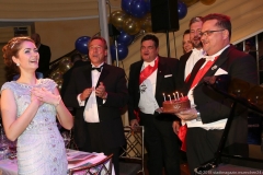 Sarah I., Günther Grauer(Mitte), Werner Trollmann (re.), Narrhalla Gala Tanznacht Münchner Leben im Hotel Bayerischer Hof in München 2018