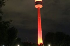 Olympiaturm, Night of Light in München 2020