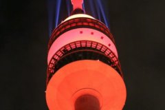 Olympiaturm, Night of Light in München 2020