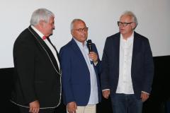 Günther Grauer, Roy Dubowy , Franz Meiller (von li. nach re.), Uraufführung Roy - eine Legende geht zu Ende in den Museum Lichtspiele in München 2023