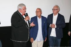 Günther Grauer, Roy Dubowy , Franz Meiller (von li. nach re.), Uraufführung Roy - eine Legende geht zu Ende in den Museum Lichtspiele in München 2023