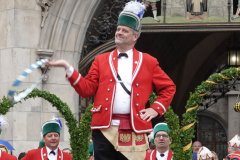 Christian Hertel, Schäfflertanz am Marienplatz in München 2022