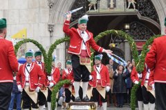 Stefan Schiedermeier, Schäfflertanz am Marienplatz in München 2022