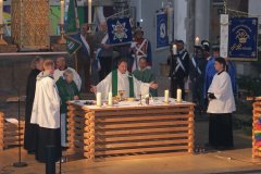 Rainer Maria Schiessler (Mitte), Erste Schunkelmesse mit Pfarrer Schiessler in St. Maximilian in München 2020