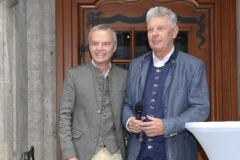 Gregor Lemke und Dieter Reiter (re.), Sommerfest der Innenstadtwirte im Rathaus Prunkhof in München 2023