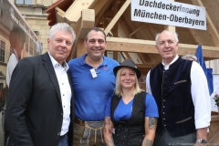 Dieter Reiter (li.) ,  Franz Xaver Peteranderl (re.), Handwerkerdorf am Odeonsplatz beim Stadtgründungsfest in München 2019