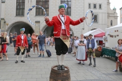 Reifenschwung  Stefan Schiedermeier, Stadtgründungsfest am Marienplatz in München 2019