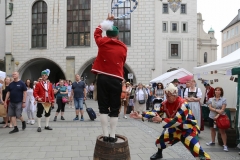 Reifenschwung  Stefan Schiedermeier, Stadtgründungsfest am Marienplatz in München 2019