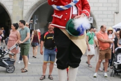 Reifenschwung  Stefan Schiedermeier, Stadtgründungsfest am Marienplatz in München 2019