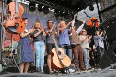 Paul Daly Band und Dieter Reiter (Mitte), Stadtgründungsfest am Marienplatz in München 2019