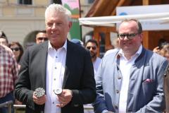 Dieter Reiter und Clemens Baumgärtner (re.), Handwerkerdorf am Stadtgründungsfest am Odeonsplatz in München 2023