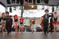 Narrhalla beim Tanz der Marktweiber am Viktualienmarkt in München 2020