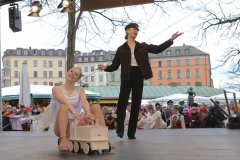 Narrhalla beim Tanz der Marktweiber am Viktualienmarkt in München 2020