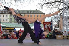 Narrhalla beim Tanz der Marktweiber am Viktualienmarkt in München 2020