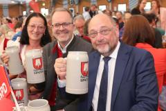 Claudia Tausend, Markus Rinderspacher, Martin Schulz (von li. nach re.)