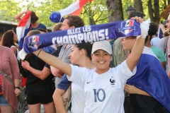 Public Viewing  WM Finale Frankreich - Kroatien am Nockherberg in München 2018