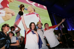 Public Viewing  WM Finale Frankreich - Kroatien am Nockherberg in München 2018