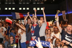 Public Viewing  WM Finale Frankreich - Kroatien am Nockherberg in München 2018