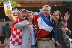 Public Viewing  WM Finale Frankreich - Kroatien am Nockherberg in München 2018