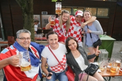 Public Viewing  WM Finale Frankreich - Kroatien am Nockherberg in München 2018